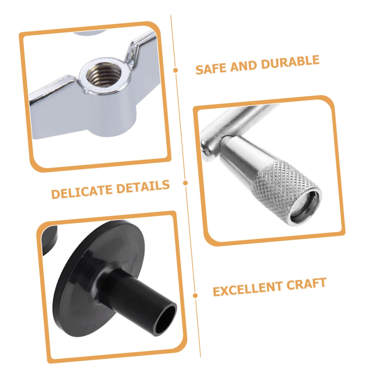 Levemolo High-durability Drum Cymbal Felt Pads 23pc Set Nonslip Drum Dampeners Clutch Pads