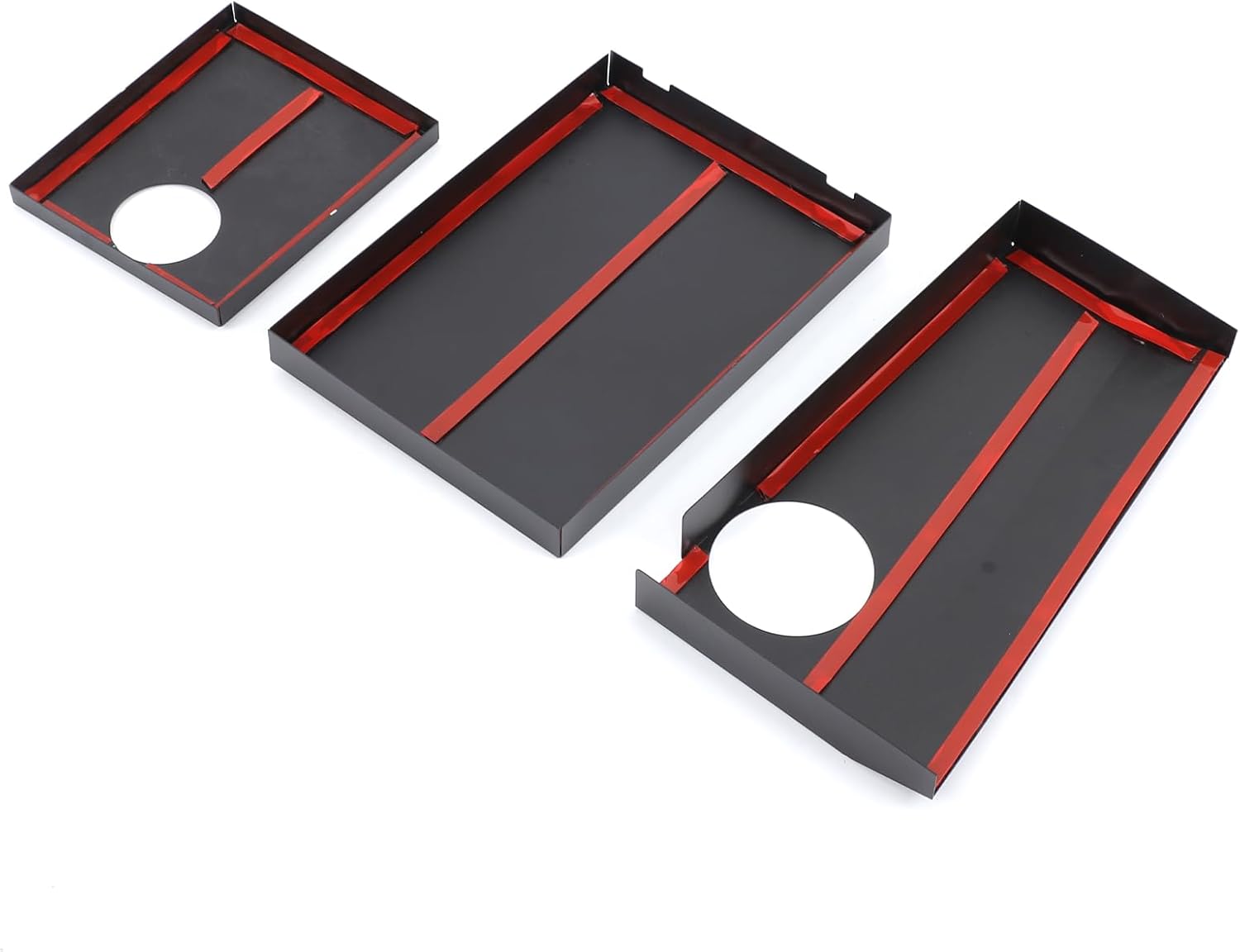 Front Engine Compartment Leak Proof Panel Cover Compatible with Chevrolet Corvette C7 2014-2019 Aluminum Engine Coolant Fuse Box Panel Trim Cover Molding Protection Accessories (Black)