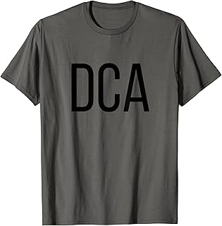 DCA Washington National Washington DC Airport Code Lists DCA T-Shirt