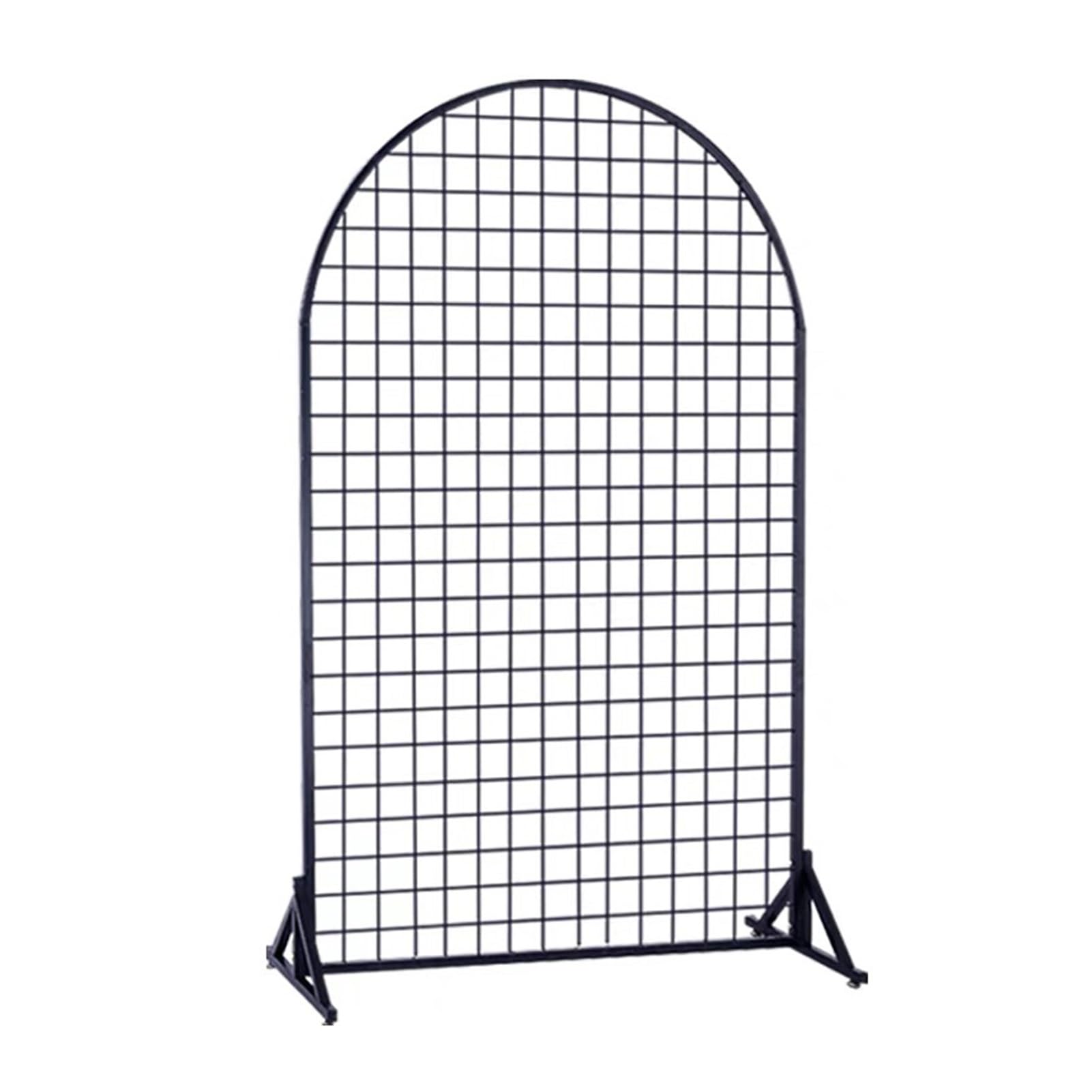 Panneau Grille Mural 60x150cm Chrome - Pour Rangement Maison Ou Commerce - Pieds En T Inclus