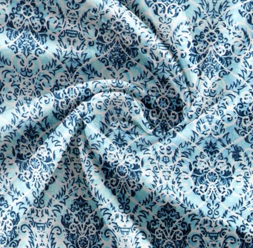 Image of Premium Elastic Fitted Warm bedsheets for Winter for Double Bed, Elastic Fitted Winter bedsheets for King Size Bed with 2 Pillow Covers, Size - 72 x 78 Inches (Sky Blue)