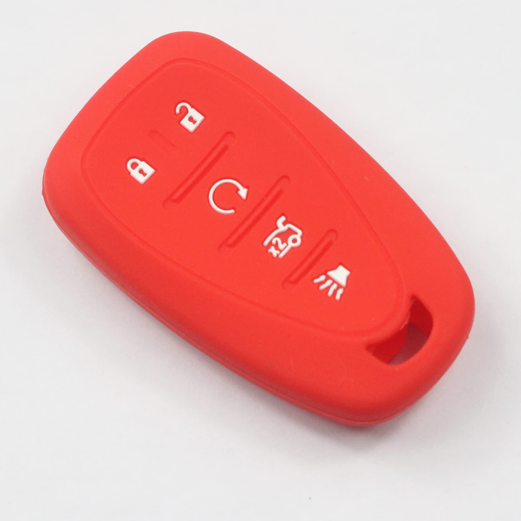 For Chevy Key Fob Cover With Keychain Silver Trim Soft TPU Protection Case Compatible With 2016-2024 Chevy Equinox Malibu Camaro Cruze Blazer Traverse Trax 4 Button(Purple) 4 Purple 4 Button