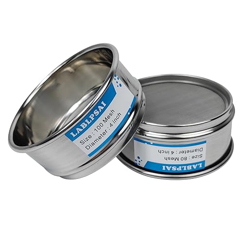 Miniatura 41 de Tamices de Laboratorio de 18 Mallas, Diámetro de 4 Pulgadas, Tela de Alambre de Acero Inoxidable 304, Tamiz de Prueba para Laboratorio Industrial y