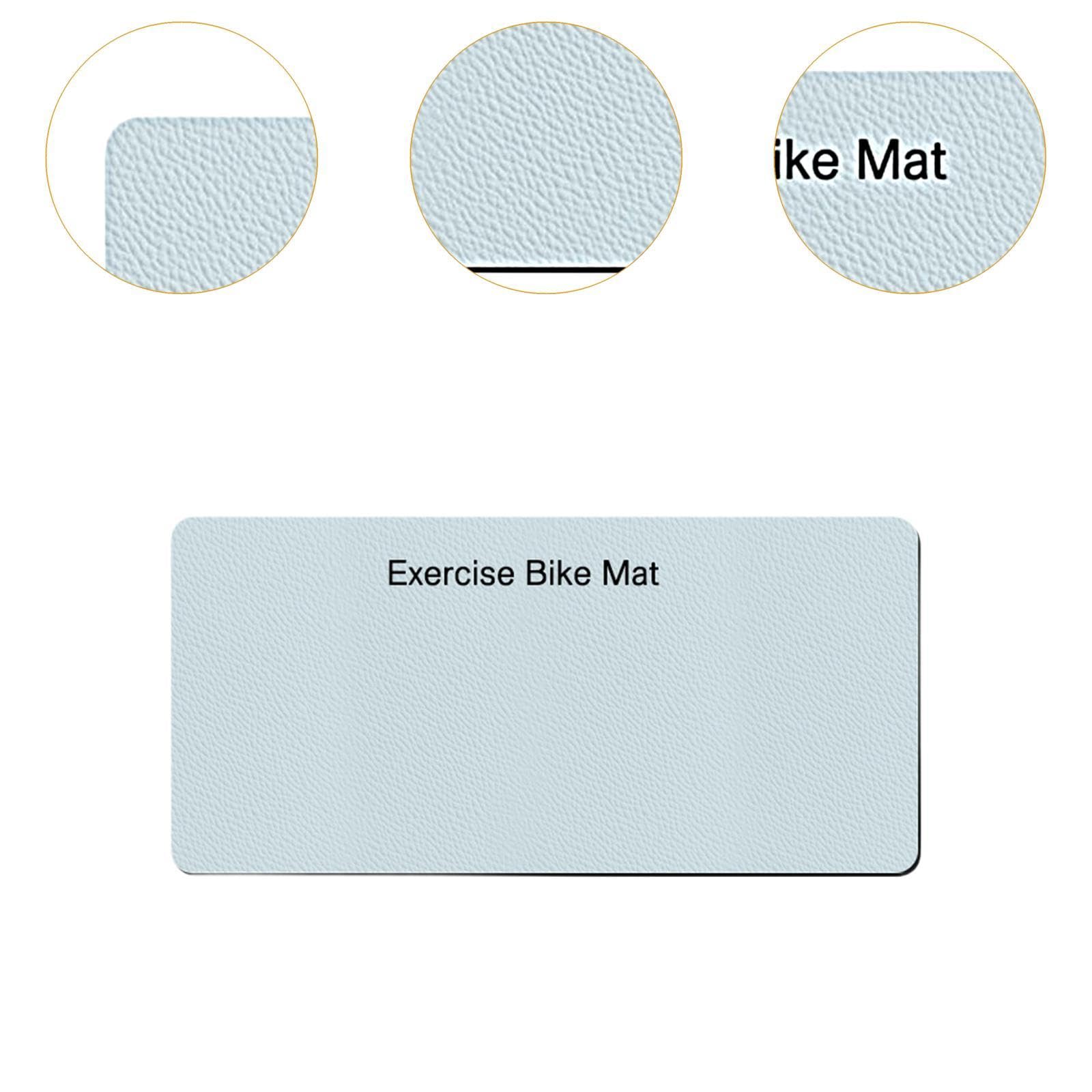 Alfombrilla para Bicicleta Estática, Alfombrilla de Entrenamiento para Ergómetro, Amortiguador, Alfombrilla para Cinta de Correr Y, 2 Piezas, Individual