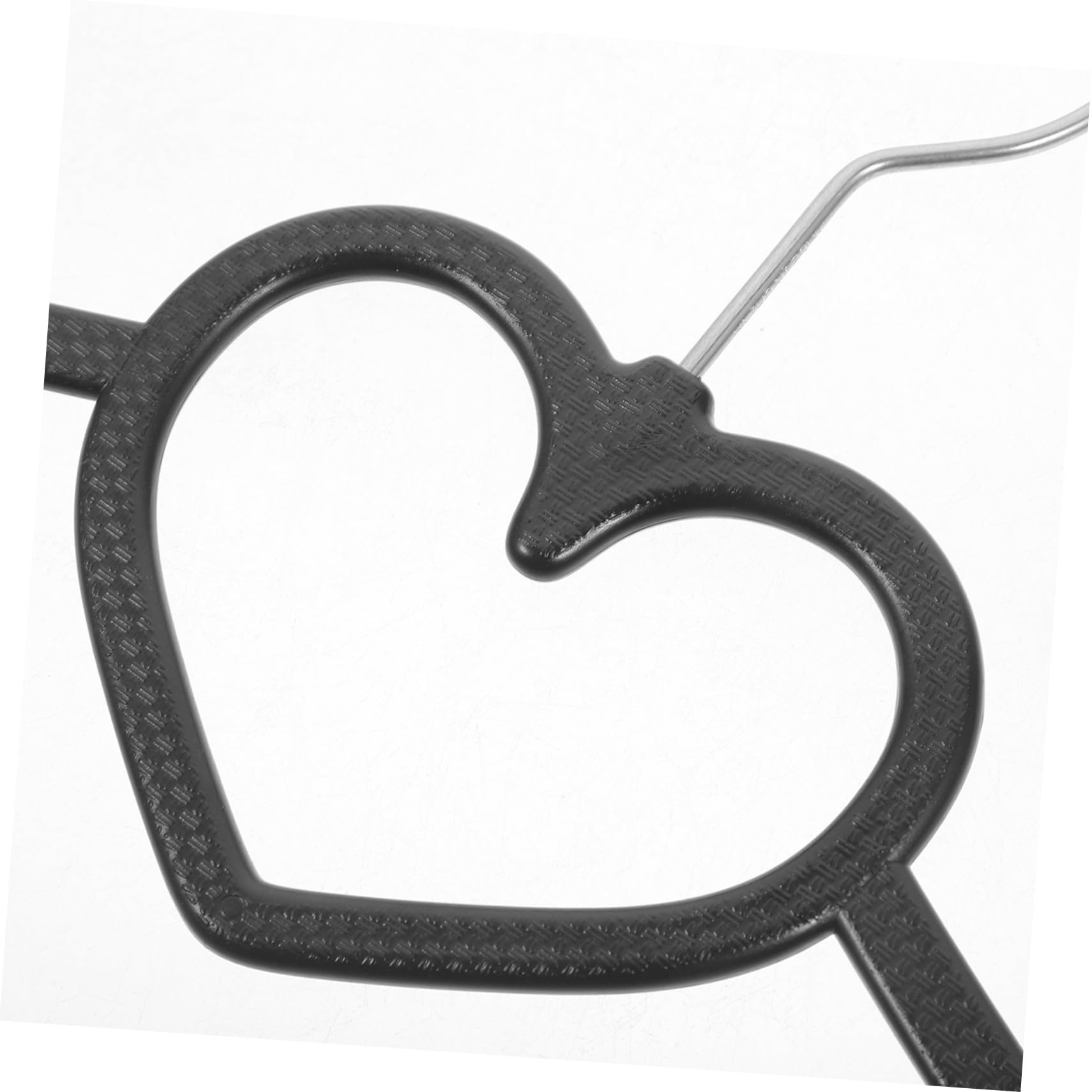 VALICLUD Grucce Antiscivolo Salvaspazio in Plastica Nera 40x23 Cm Per Abiti Pesanti e Maglioni, Set Da 10 Pezzi, Appendiabiti Per Organizzazione Armadio e Lavanderia