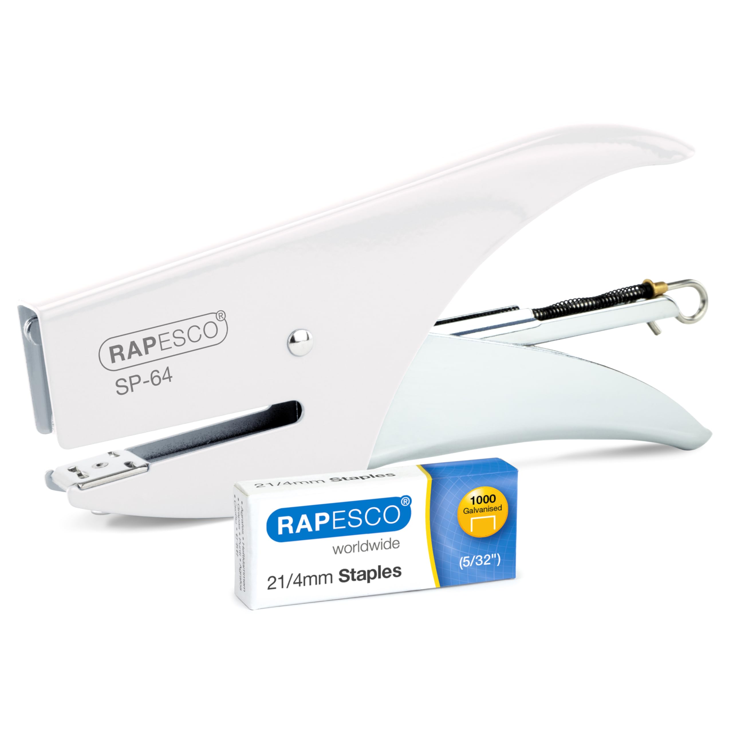 Rapesco 1381 SP-64 Stapling Plier and 1000 Staples, 12 Sheet Capacity
