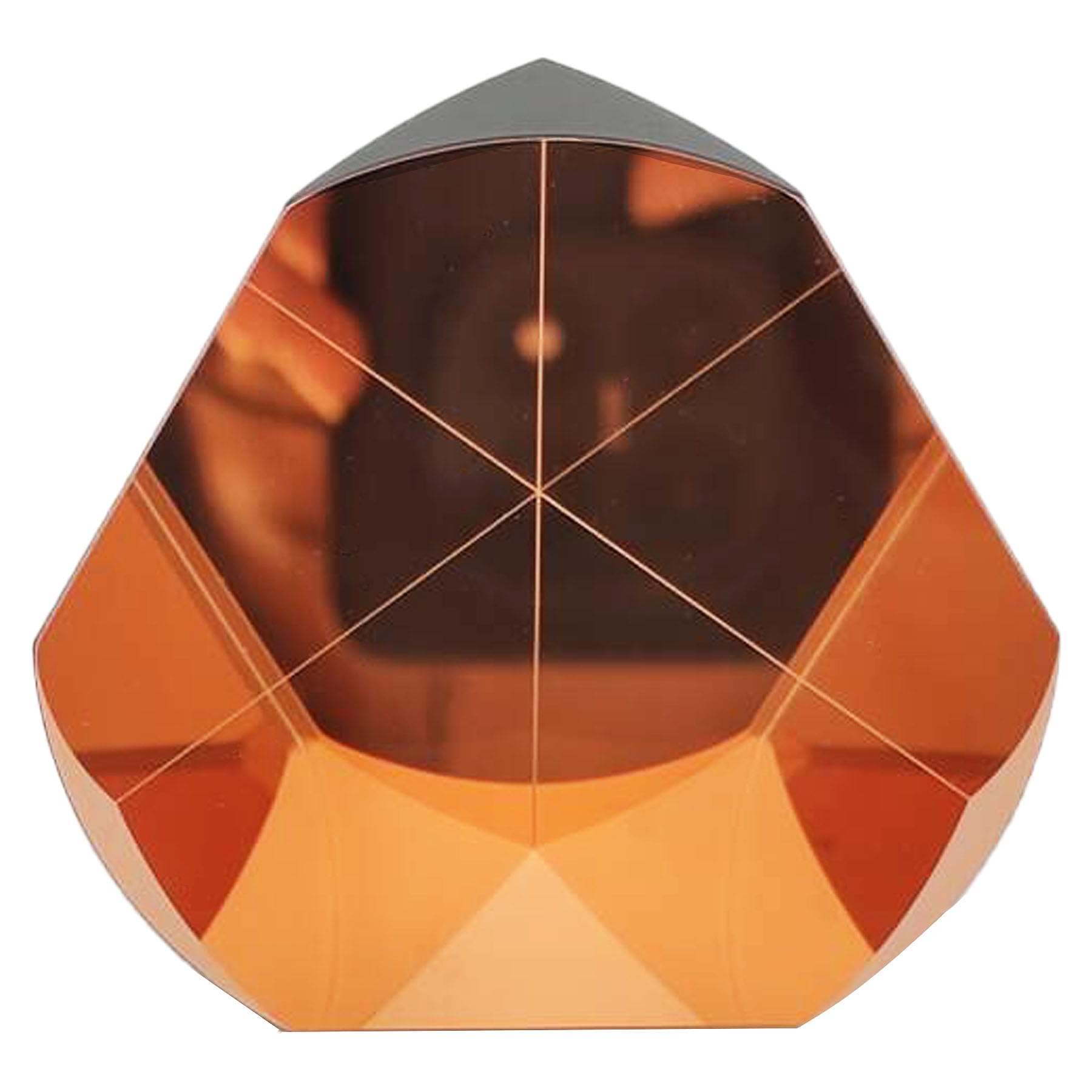 High Precision Mini Pyramid Prism Corner Cube Prism, Trihedral Retroreflector, 5 Arc Secs Return Beam Surveying Prism (10 Pack, Copper Coated, 2.5