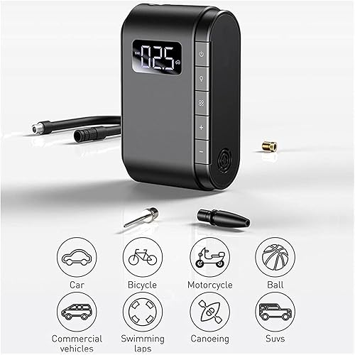 Miniatura 2 de Bomba inflable inalámbrica Bomba de aire eléctrica portátil para coche, motocicleta, bicicleta, inflador de neumáticos, compresor de aire