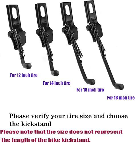 Miniatura 2 de SEISSO Soporte de bicicleta para niños de 12, 14, 16, 18 pulgadas, aleación de aluminio, parte trasera, soporte plegable, soporte para bicicleta de
