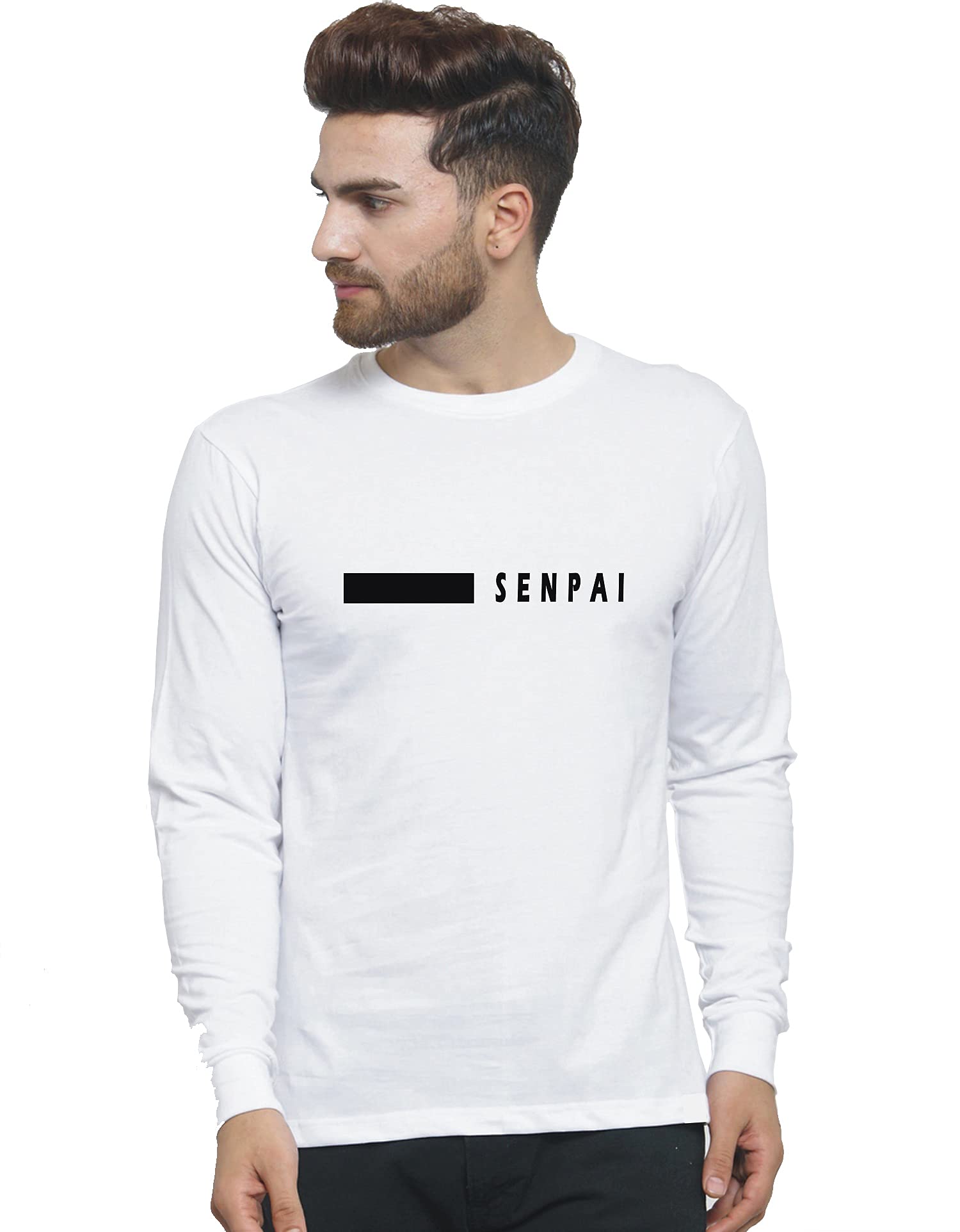 SENPAISolid Men Round Neck T-Shirt