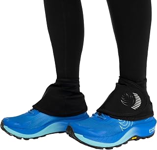 Topo Athletic Unisex Switchback Gaiter|Lightweight Trail Running Shoe Gaiter for Debris Protection, Black/Black