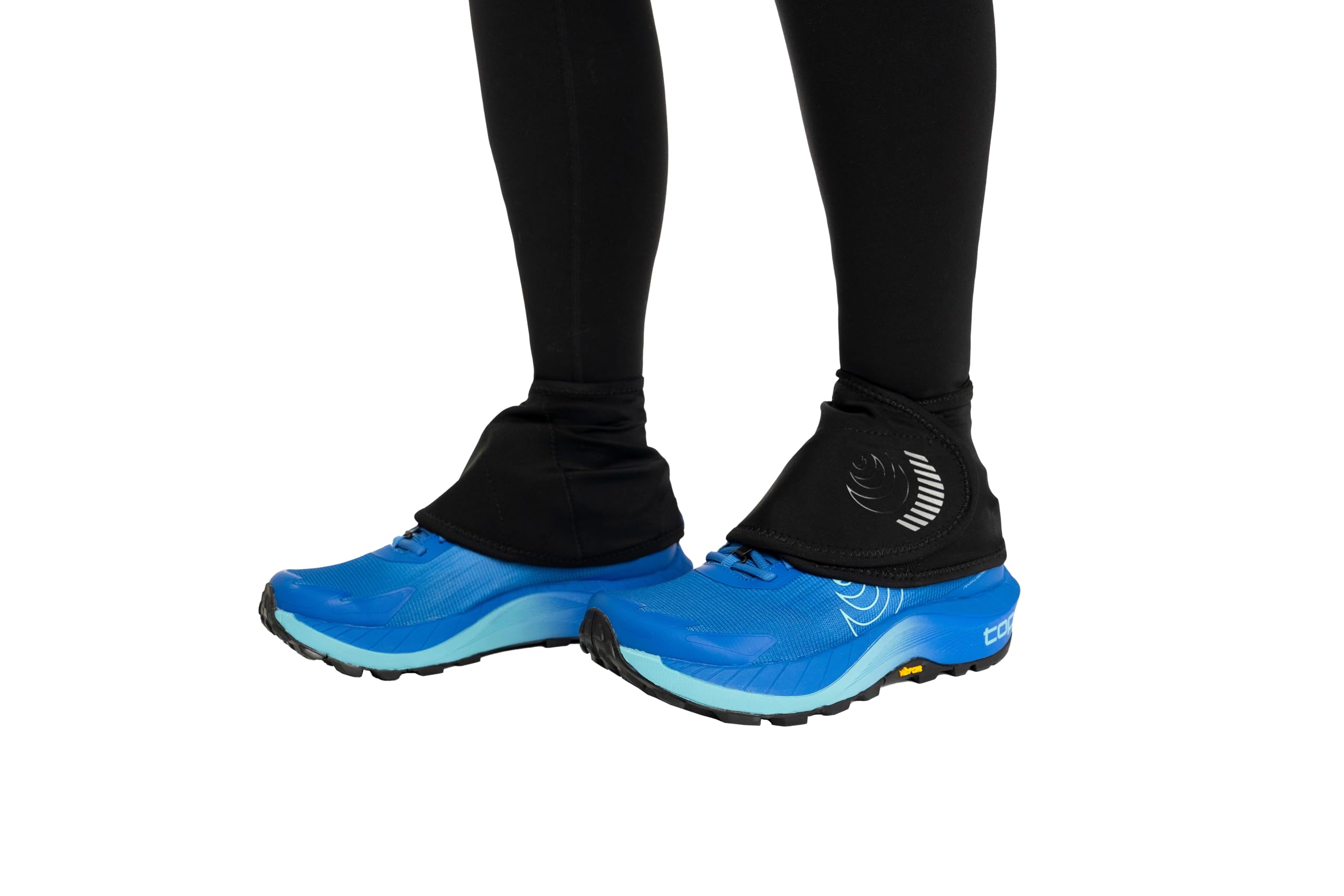 Topo Athletic Unisex Switchback Gaiter|Lightweight Trail Running Shoe Gaiter for Debris Protection, Black/Black