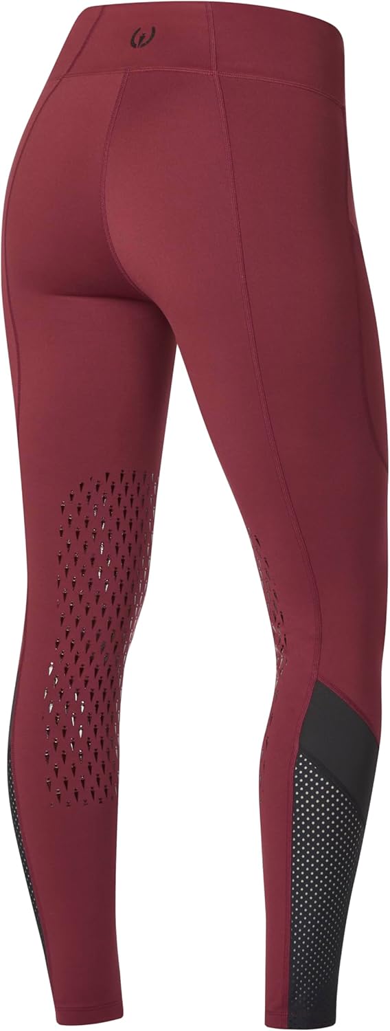 Kerrits Women's Microcord Bootcut Horse Riding Tights – Versatile, Slimming Bootcut Equestrian Riding Pants, Extended Patch