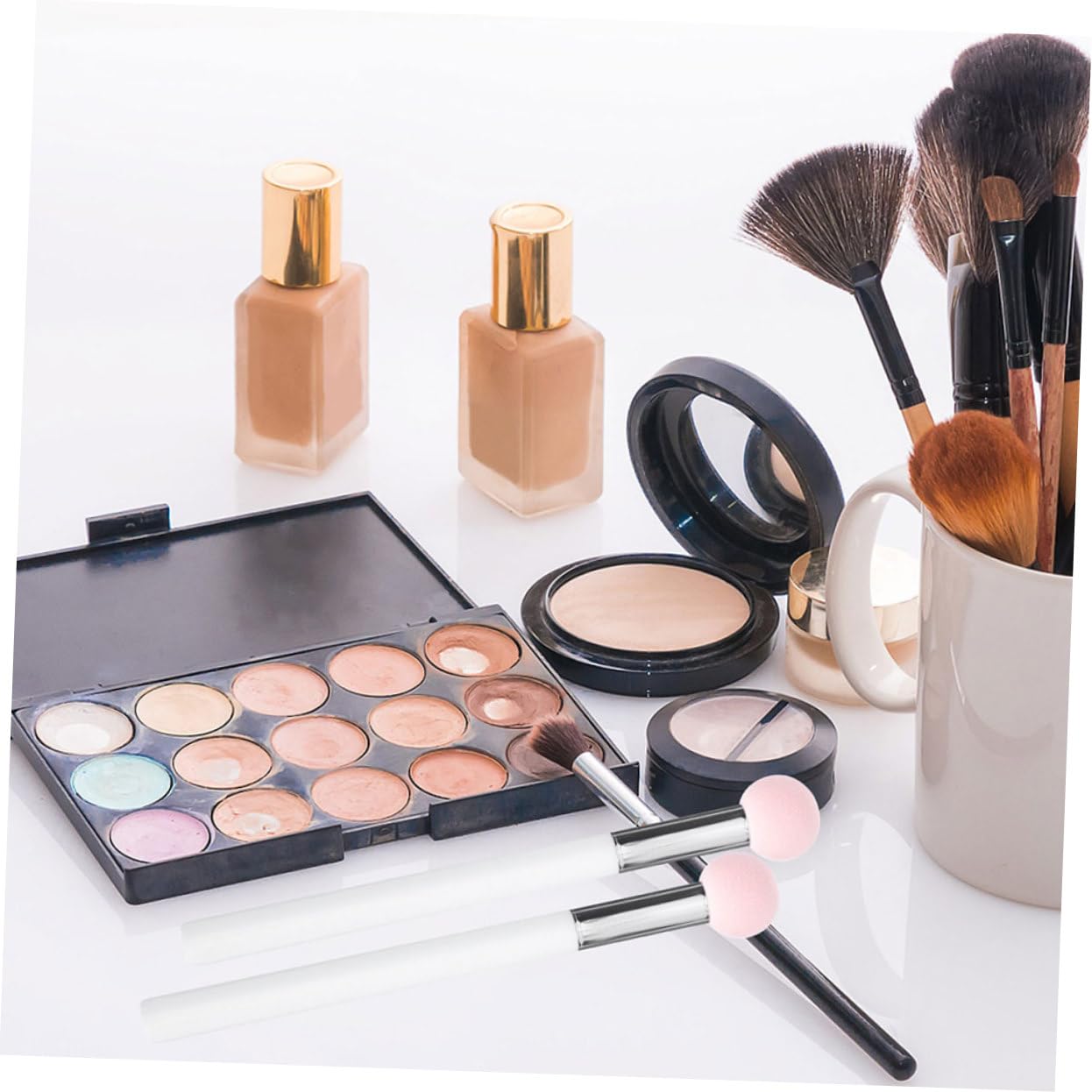 MAGICLULU 5 Set Di Strumenti Per Il Trucco Kit Di Spugne Per Il Trucco Penna Con 3 Spugne Per Per Saloni Di Bellezza Da Donna 6 Pezzi * 5