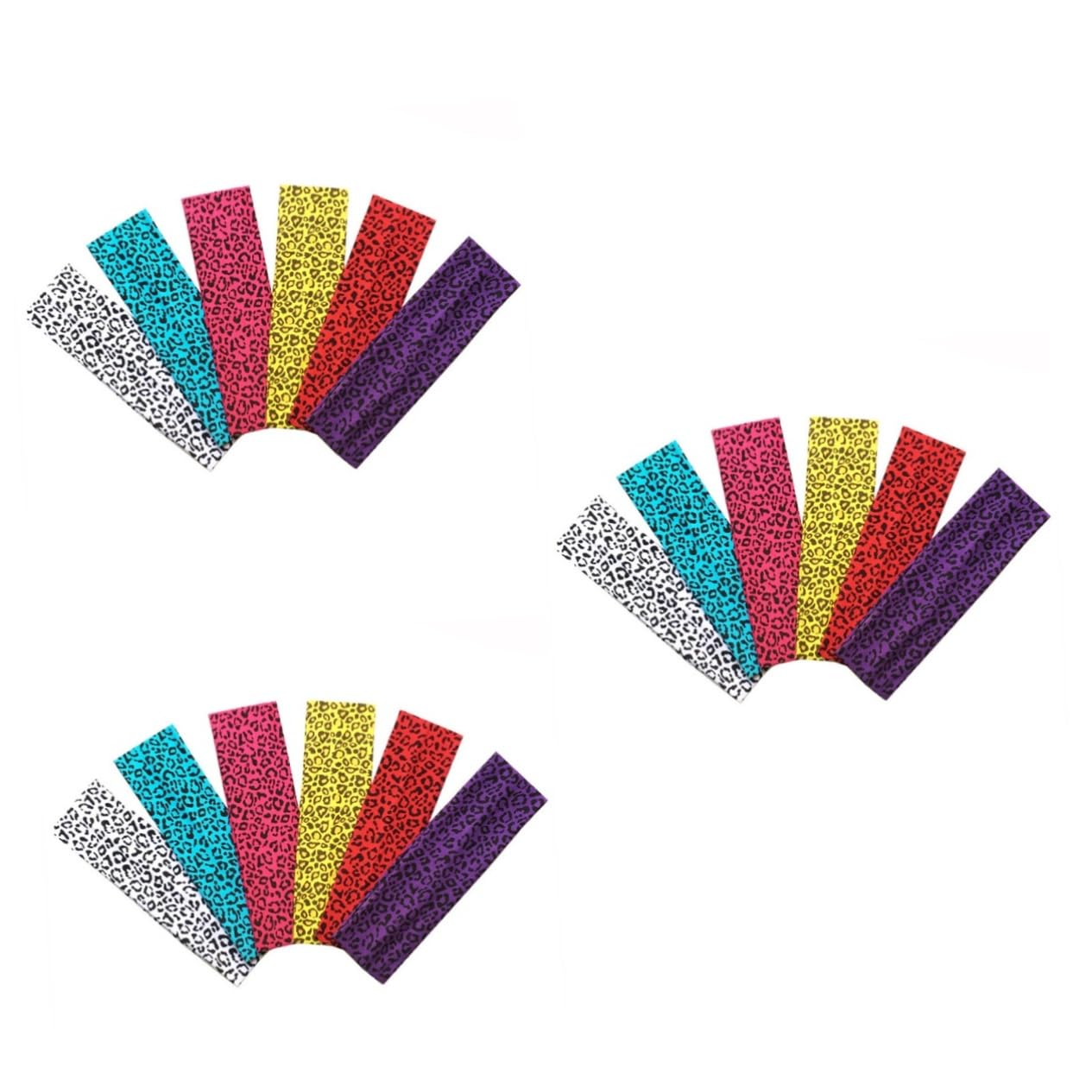 FRCOLOR 18 diademas elásticas elásticas para el pelo, bandas para el pelo, diademas para mujer, as de leopardo, as para el, as de leopardo, a, yoga, deporte,