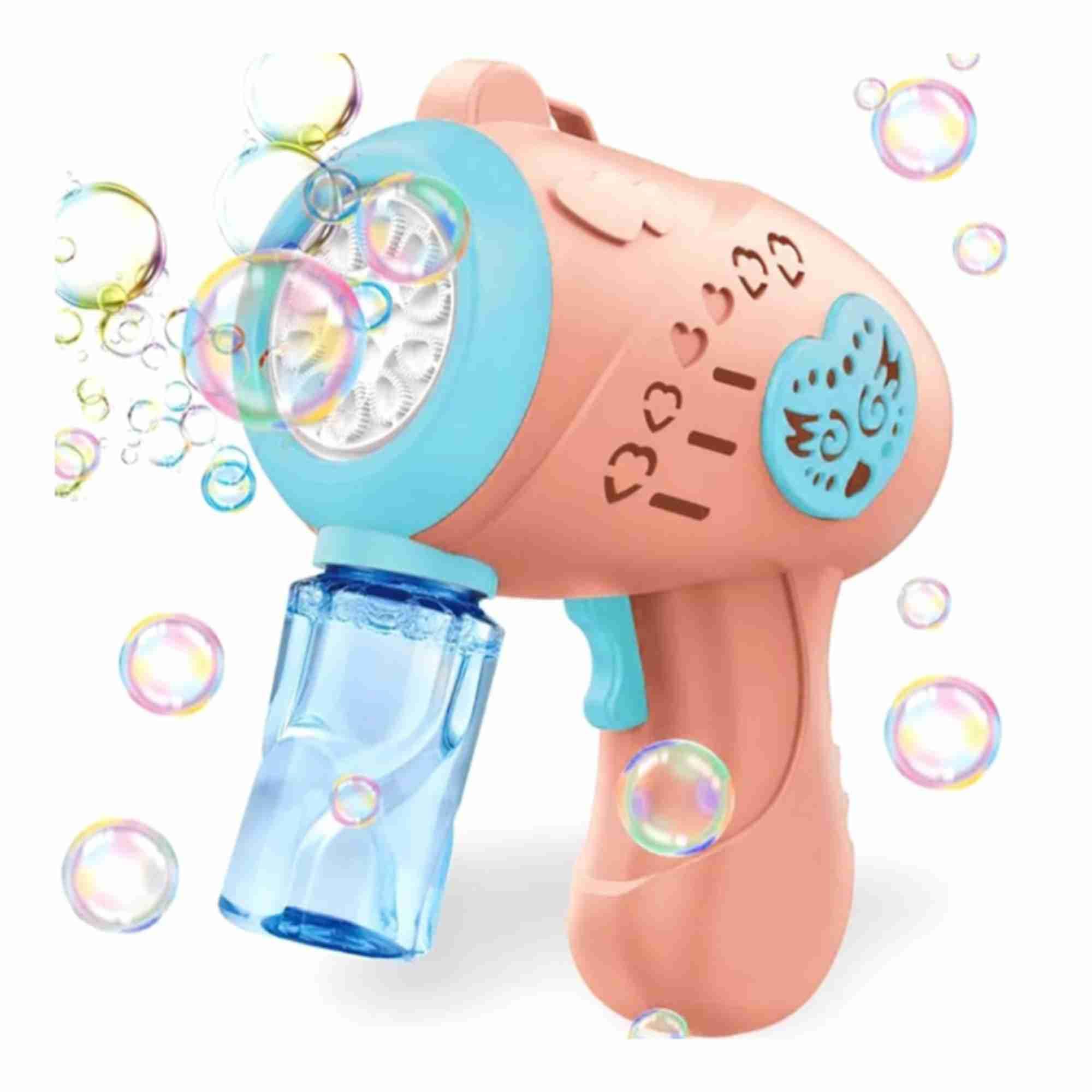 Bubble Machine for Kids,Colorful Bubble, No-Spill, Bubble Gun,Battery,Operated Automatic Bubble Gun Blower Toy, Leak-Proof Design with 1 Bubble Solution Outdoor Toys for Kids Boys Girls