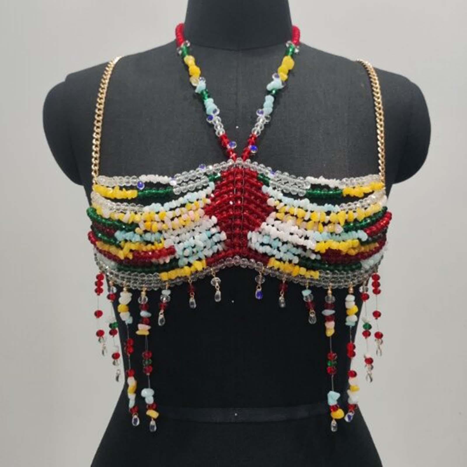 Qianly Chaîne de Corps pour Femme, Soutien-, Bijou de Corps pour Accessoires Photo, Carnavals