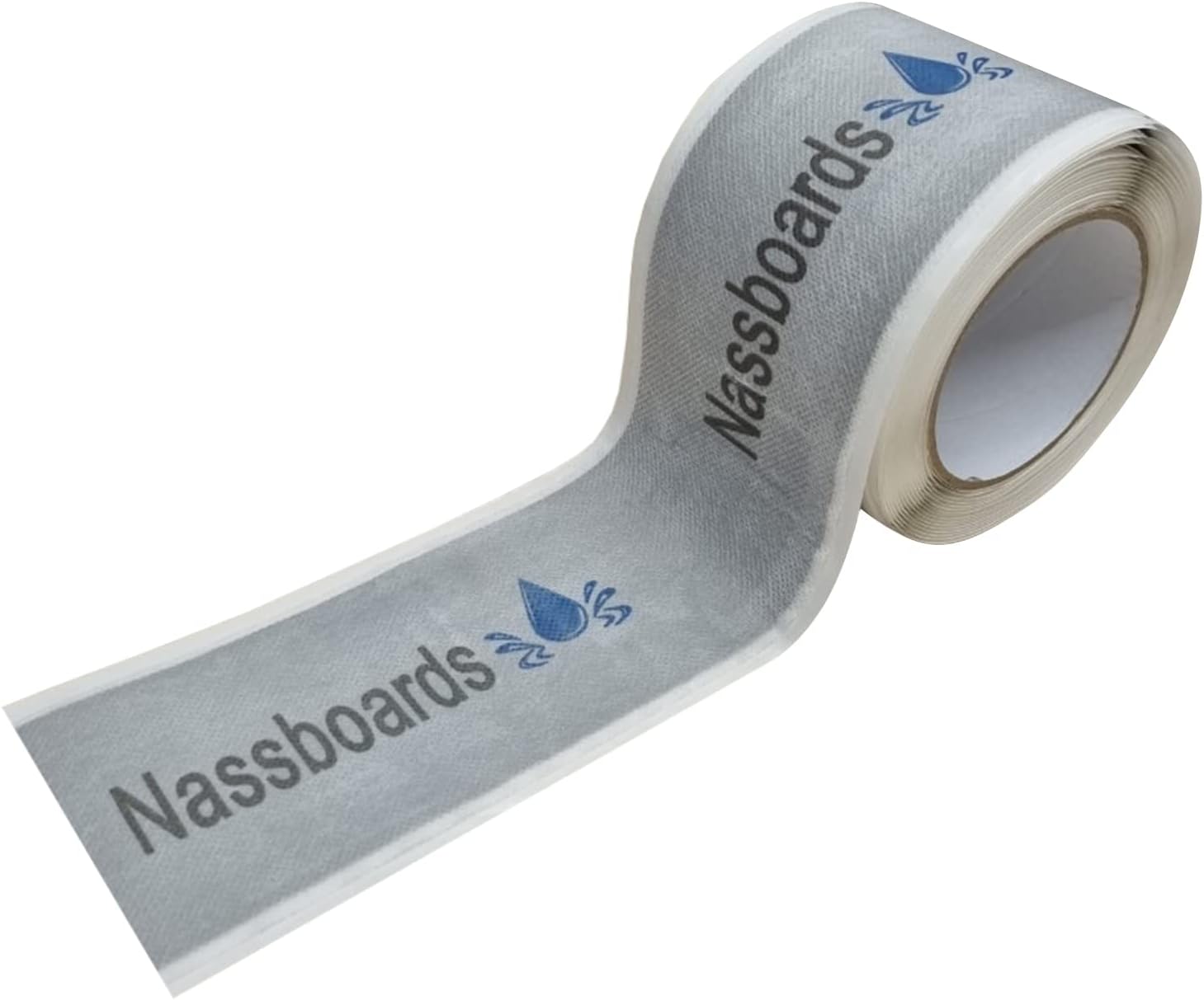 Nassboards Waterproof Tanking Tape - Aqua Elastic Self Adhesive Butyl Joining Permanent Strong Sealing Tape for Waterproofing Bathrooms, Shower Wet Rooms, Use Outdoors Indoors Preventing Leaks (20m)