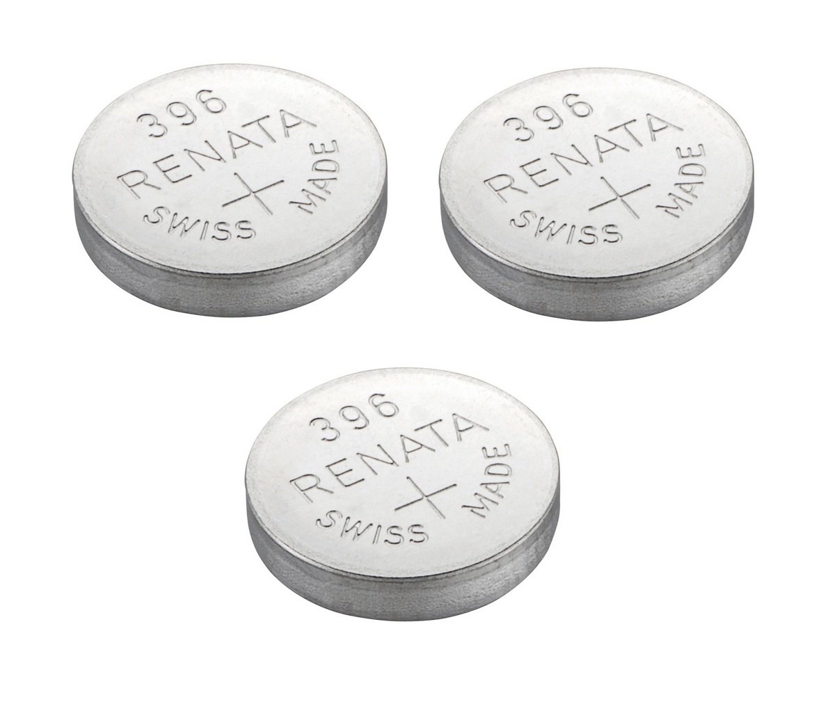 Renata Watch Battery Swiss Made Renata 396 or SR726SW Or AG2 1.5V (3 Batteries, 396 or SR 726 SW)