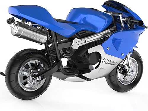 Miniatura 6 de MotoTec Phantom Gas Pocket Bike 49cc 2-Stroke Negro Negro,Azul,https:/ www.Yaxa/dp/undefined