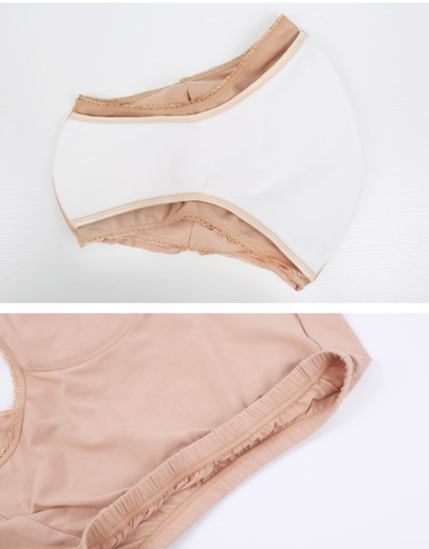 Couche Lavable pour Adultes - Pantalons d'incontinence pour Femmes pour Les fuites de vessie et Les saignements Post-Partum - sous-vêtements imperméables pour Les règles (Paquet de 2),XXL