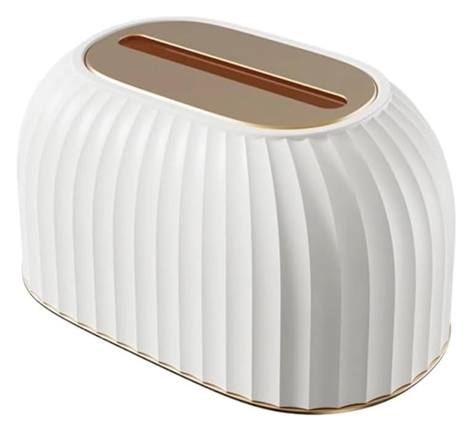 Tissue Box Holder Cover, Tissue Box Holder Container Case Paper Napkin Multicolor(White)