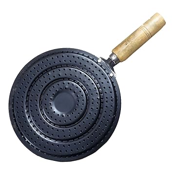 Abee Iron Hot Roast Tawa Roasting Tawa 12 cm (Black)