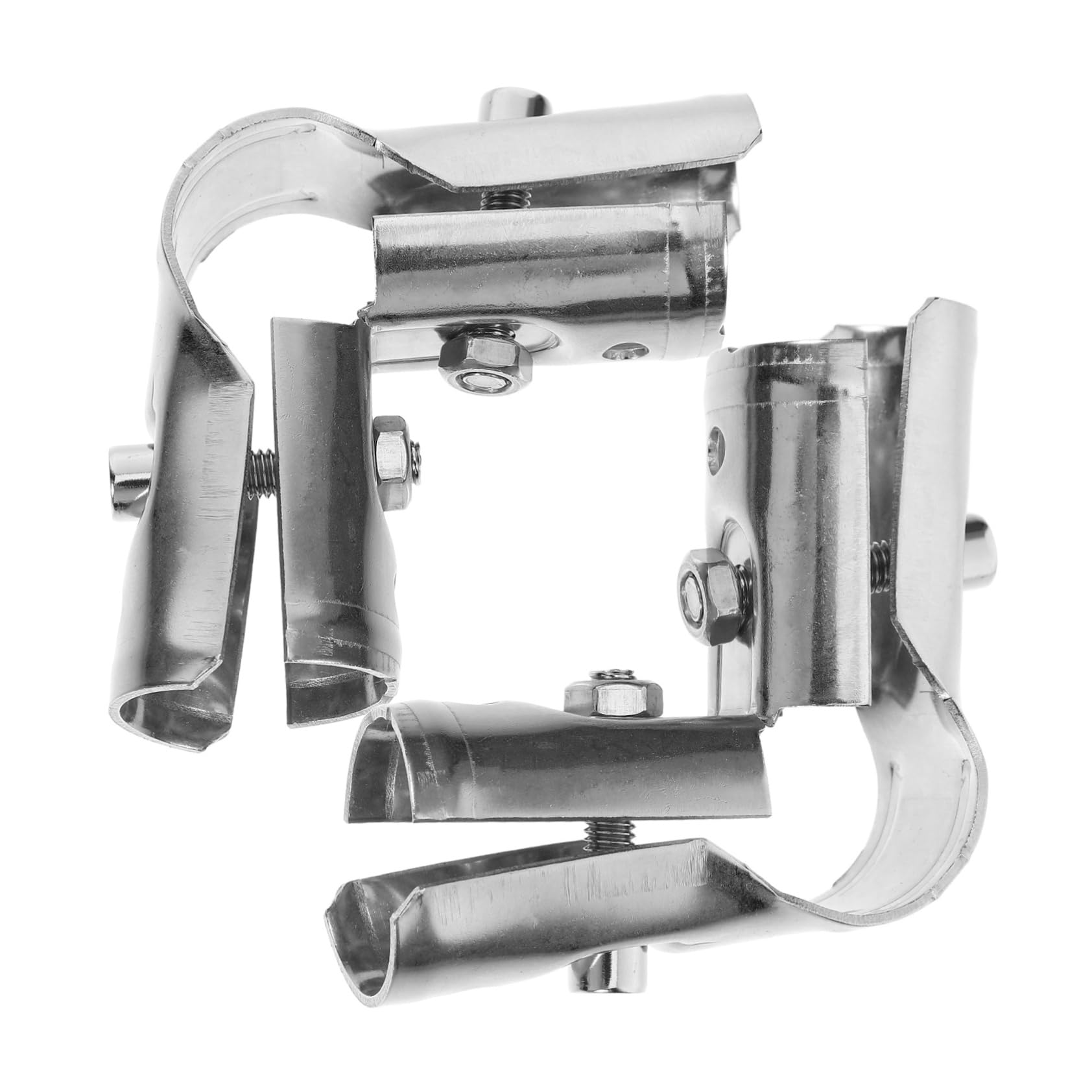 Artibetter 4pezzi Adattatori Per Tubo Inox Collari Per Riparazione e Connessione Di Tubo Per Design Tre Vie Per Versatilità e Resistenza Alla Corrosione