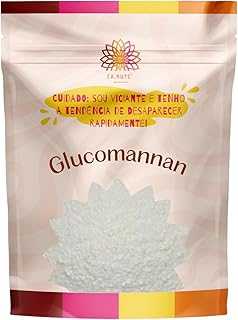 Glucomannan em Pó Puro Ca.Nuts - Fibras naturais para saciedade (250g)