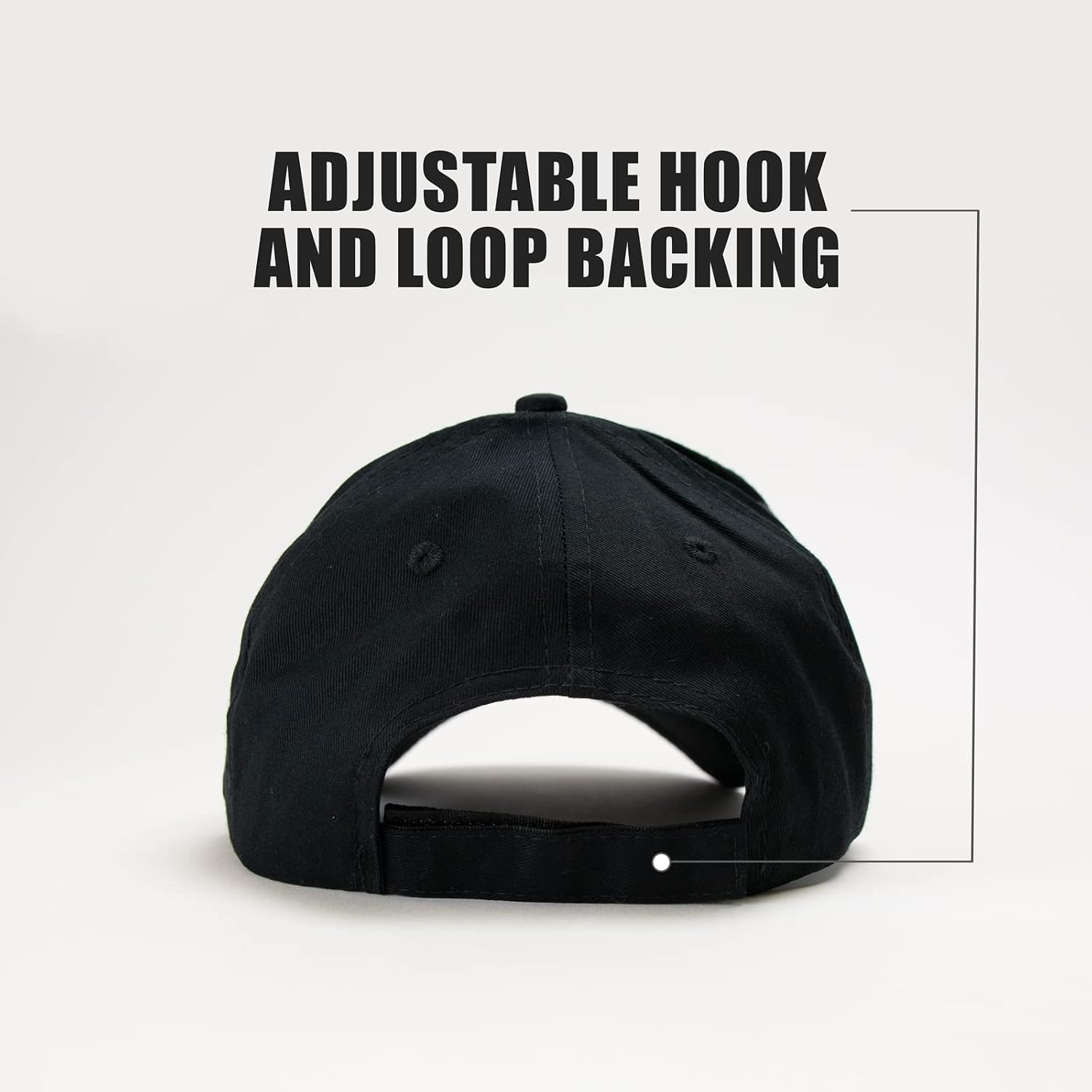 GotPrint Custom Hat, Embroidered Baseball Cap, Logo or Text, Adjustable Loop Backing, 100% Cotton