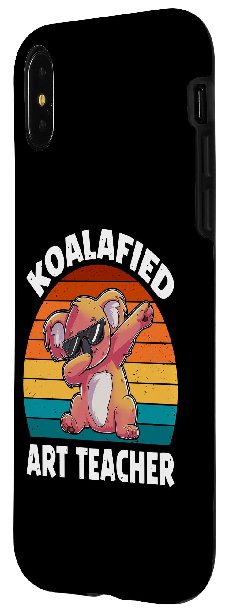 iPhone X/XS Koalafied Art Teacher School Funny Koala Lover Case - Image 2
