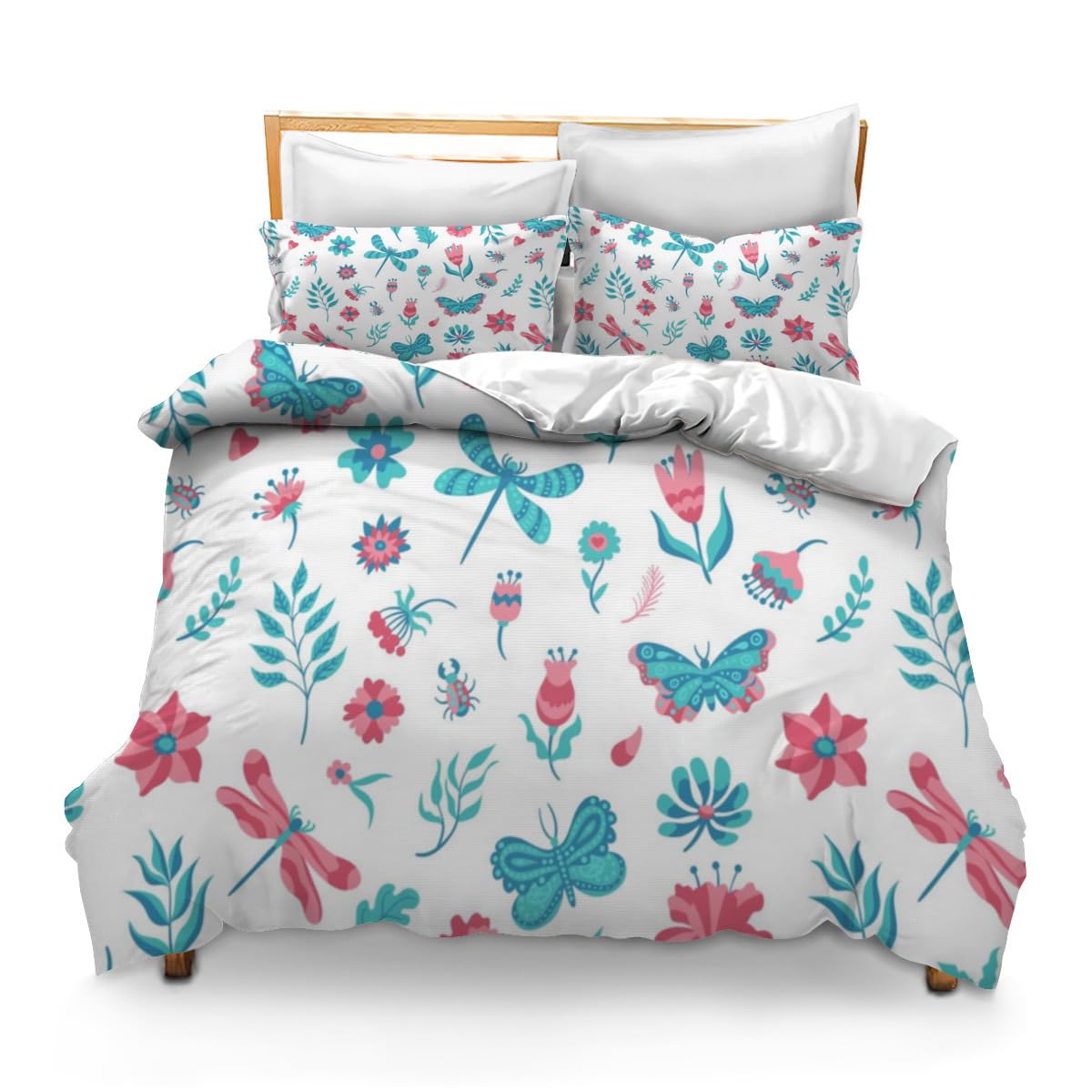 Set Di Biancheria Da Letto Con Glitter Arcobaleno, Per Bambine E