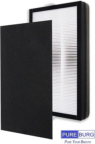 Miniatura 3 de PUREBURG Filtro de repuesto compatible con filtro Filtrete F1 compatible con purificadores de aire FAP-C01-F1 y FAP-T02-F1 FAPF-F2-A FAP-C01-F2 y