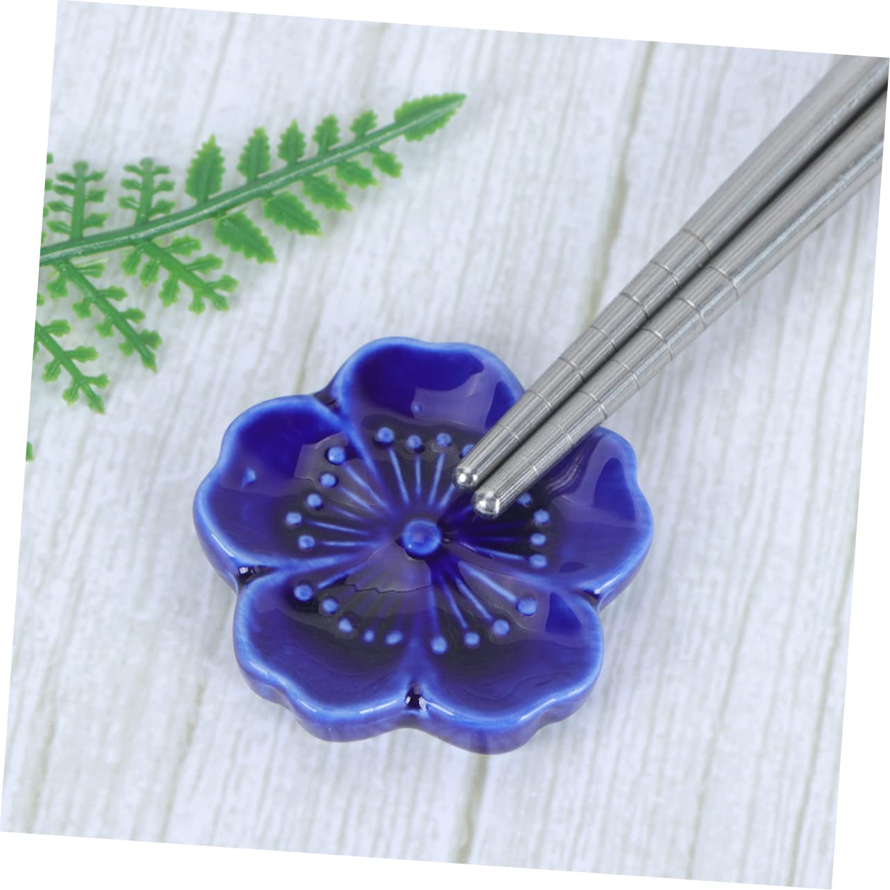 Repose-Baguettes, Porte-Baguettes, Support pour Baguettes de Restaurant, 6 pièces, présentoir de Table décoratif à Motif Floral, Support pour Couverts Chinois (Fourchette, cuillère).