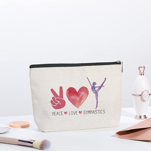 Miniatura 5 de Bolsa de maquillaje de gimnasia inspiradora para amantes de la gimnasia, regalo de cumpleaños para ella, entrenadora de atletismo, amiga, hermana