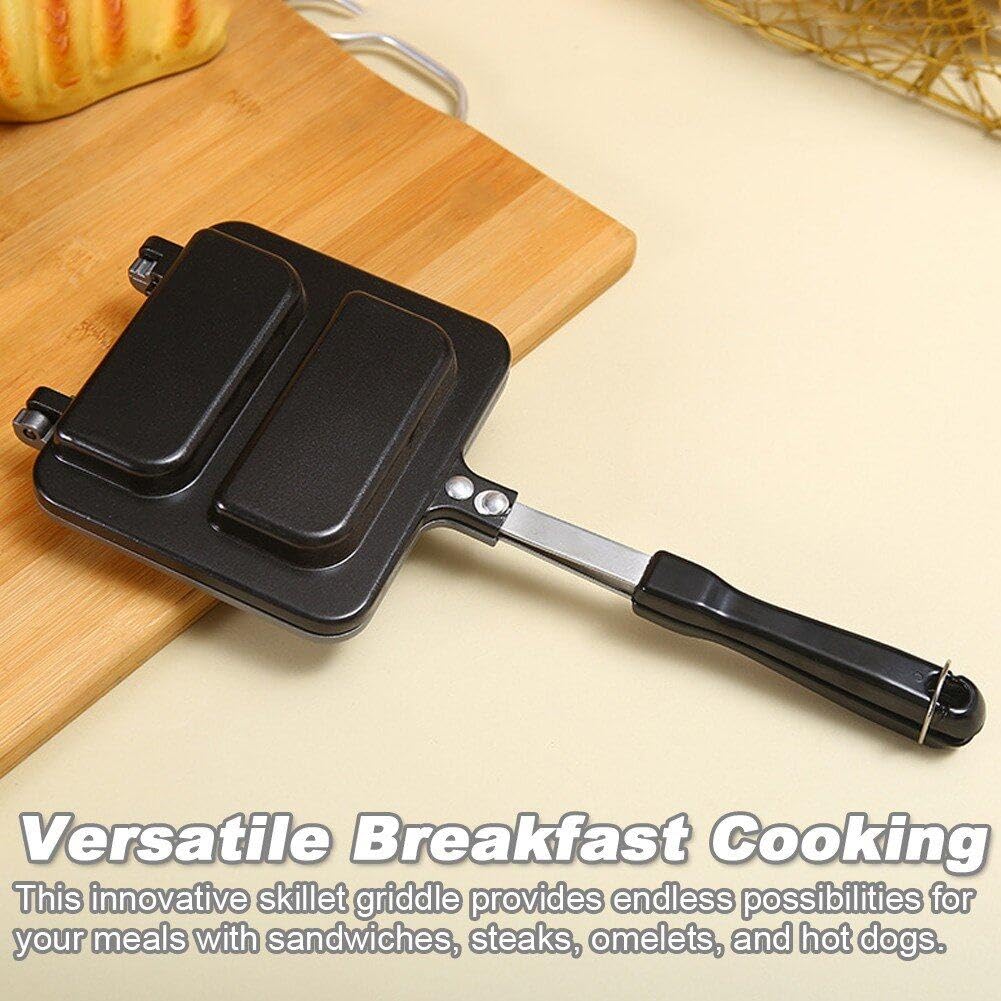 Macchina per Colazione Staccabile, Comoda Padella, Padelle a Doppia Faccia, Macchina Portatile per Colazione, Non per Cucina