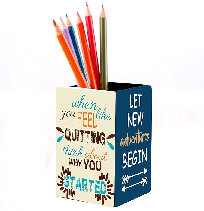 AccuPrints motivational Pen holder Size 4 x 2.75 inch Amazon.in