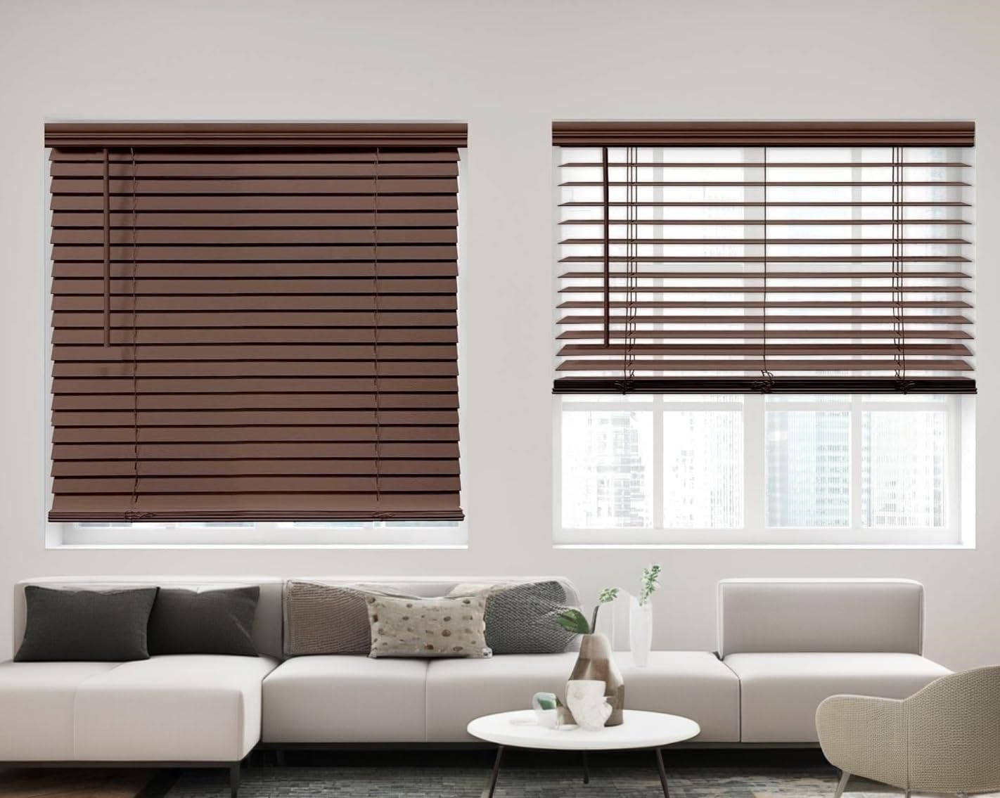 Amazon.com: SLDSVVWD Cordless,2 Inch Faux Wood Blind，Window