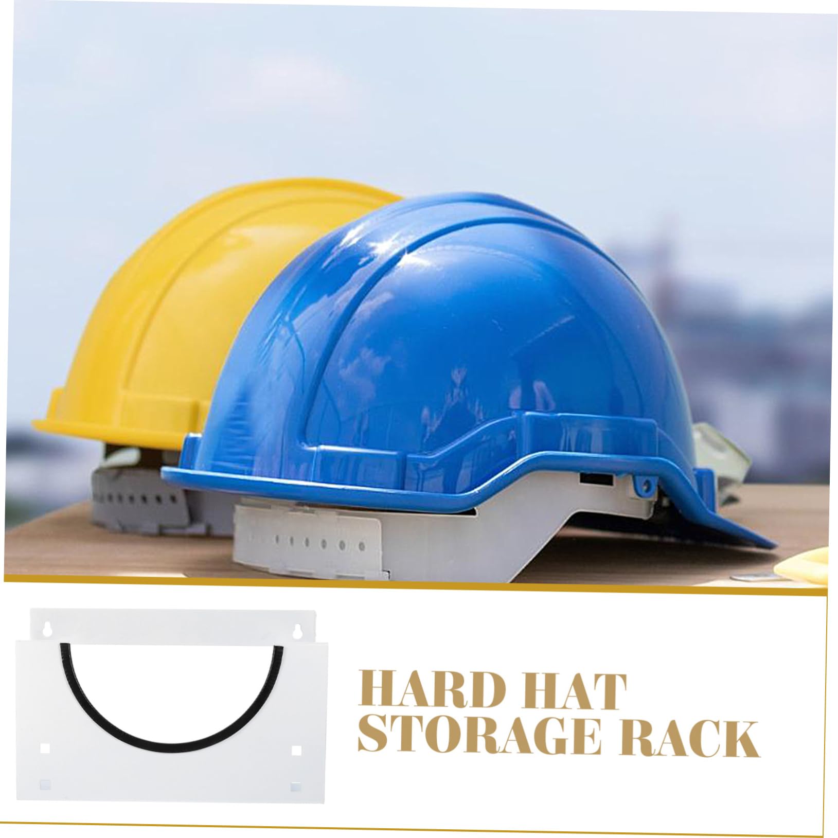 Alipis Support Mural Pour Casque De Sécurité Organiseur De Rangement Pour Casques Support Mural Pour Chapeau Design Simple Élégant Et Pratique