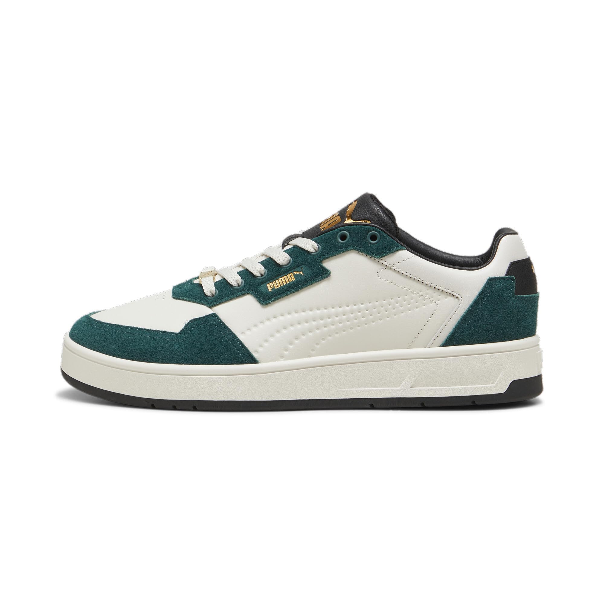 PUMA Unisex Court Classic LUX SD Sneaker, Vapor Gray-Dark Myrtle Gold, 10 UK