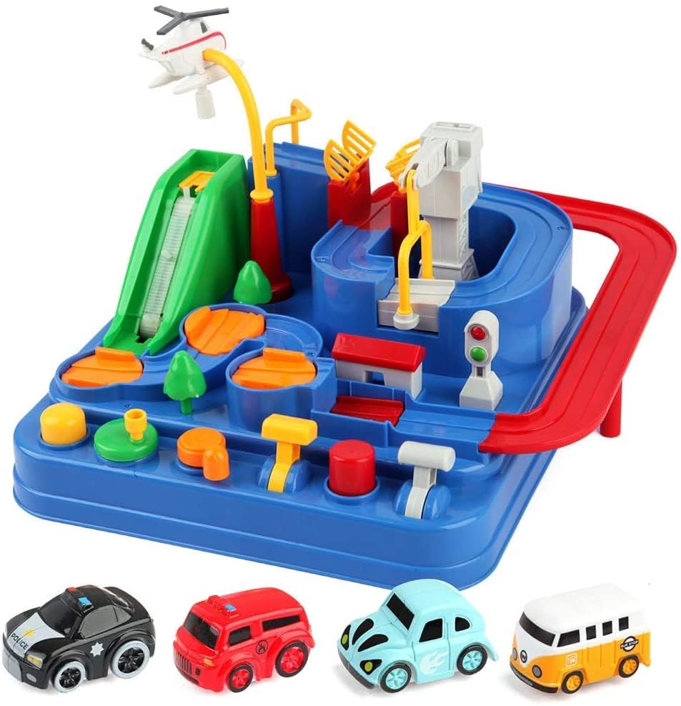 Priyadarshi Car Adventure Toys, City Rescue Preschool Toy, Race Tracks for Boys, Parent-Child Interactive Kids Race Car Track Playsets (Adventure Toy) (B0DBL8SVWJ) Amazon Price History, Amazon Price Tracker