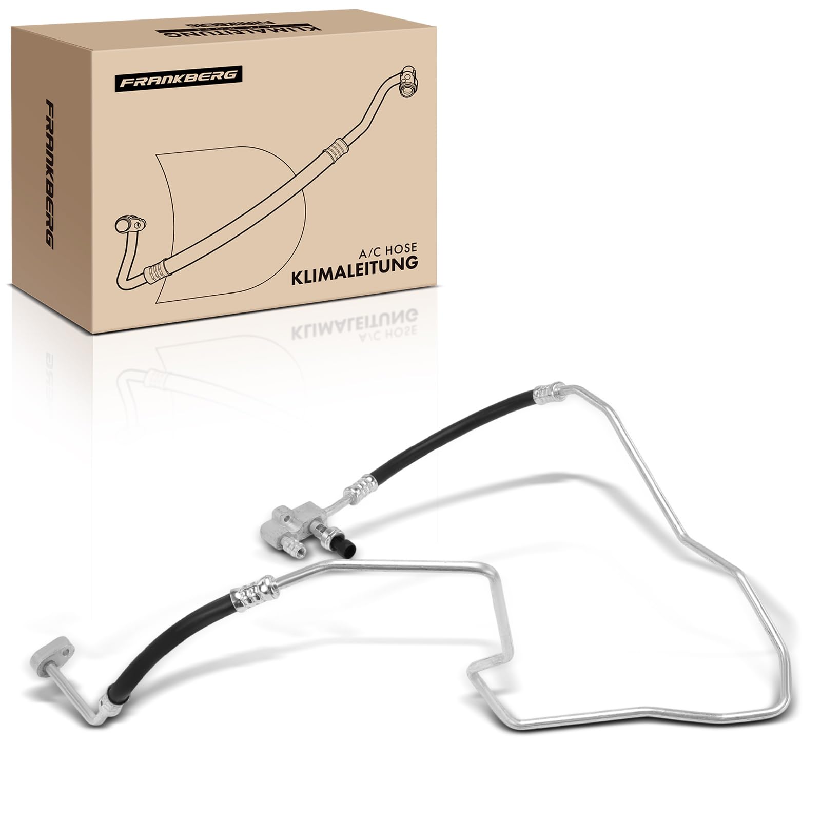 Frankberg Manguera del clenatizador Tubería de presión Compatible con Ducato Furgoneta 250 2.2L Boxer Bus 2.2L Jumpara Bus 2.2L Ducato Bus 250 2.2L Jumpara Plataforma/Chasis 2.2L Replace# 1606913780