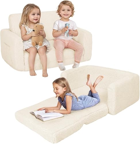 2 en 1 pour Enfants avec Poches Latérales et Housse A Canapé-lit