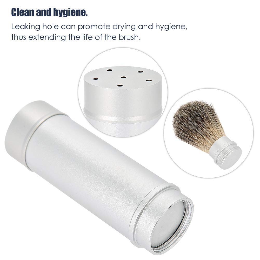 Brosse à raser portative pour hommes, ensemble de toilettage de barbe incluant Brosse à moustache et Brosse à cheveux, outil de soin facial et crée une meilleure mousse pour le rasage