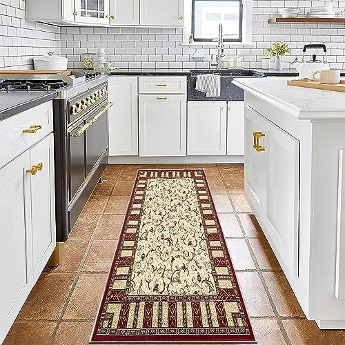 Tapis cuisine devant evier rouge pour sublimer votre décoration
