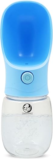 Foodie Puppies Dog Water Bottle, Leak Proof Portable Puppy Water Dispenser Drinking Feeder Pet Care Cup for Outdoor Walkin...
