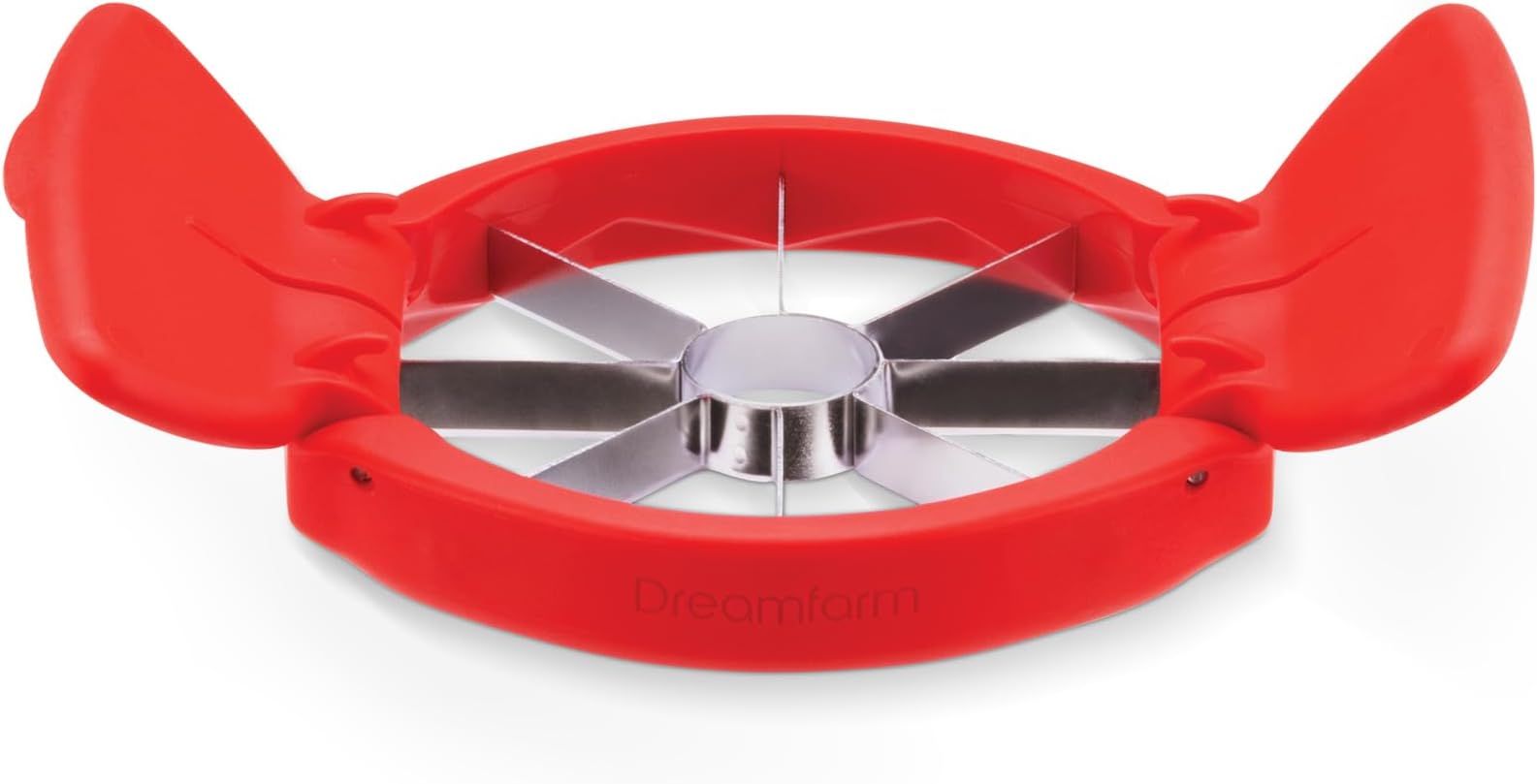 Flapple Fold-Flat, Space-Saving Apple Corer & 8-Piece Apple Slicer - Red