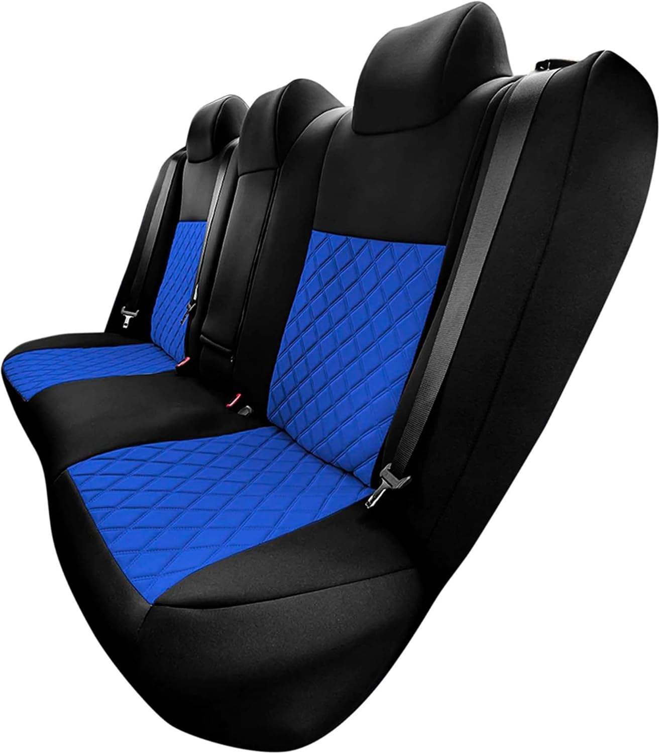 FH Group Custom Fit Seat Covers Specifically Made for 2012-2017 Toyota Camry LE | SE | XSE | XLE - Ultraflex Neoprene Waterproof Car Seat Cover, Rear Set Blue