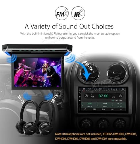 Xtrons CM121HD ® 12.1 Inch Car Overhead Player Roof Mounted Monitor Hdmi Port With 120° Max Open Angle thumb #5
