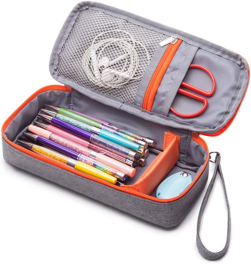 Pencil Case, Big Capacity Pen Case Desk Organizer Pencil Bag Organizer with with Handle Strap